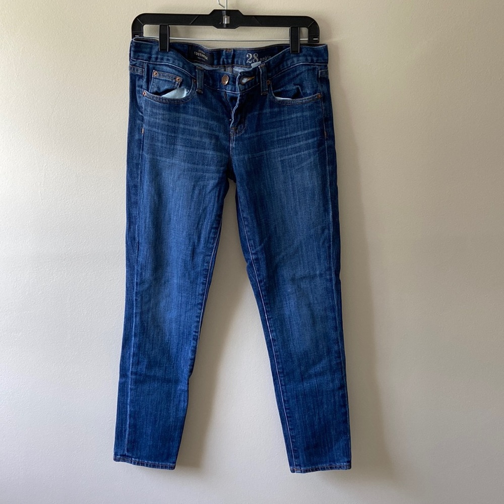 J. Crew Toothpick Ankle Jeans